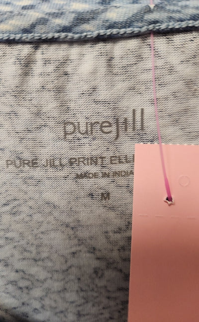 Pure Jill Women's Size M Blue Short Sleeve Top