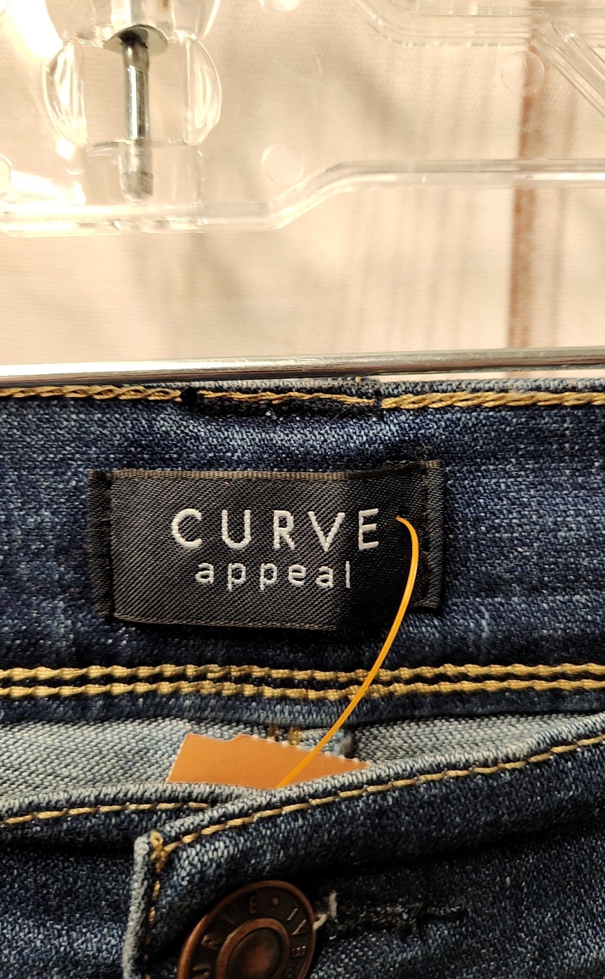 Curve Appeal Women's Size 32 (13-14) Blue Jeans High Rise Wide Leg