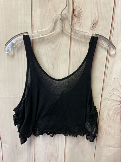 Free People Women's Size S Black Sleeveless Top
