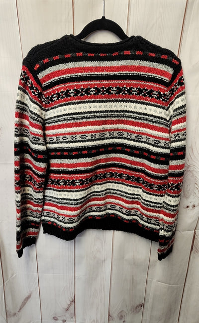 Croft & Barrow Women's Size L Red & Black Cardigan