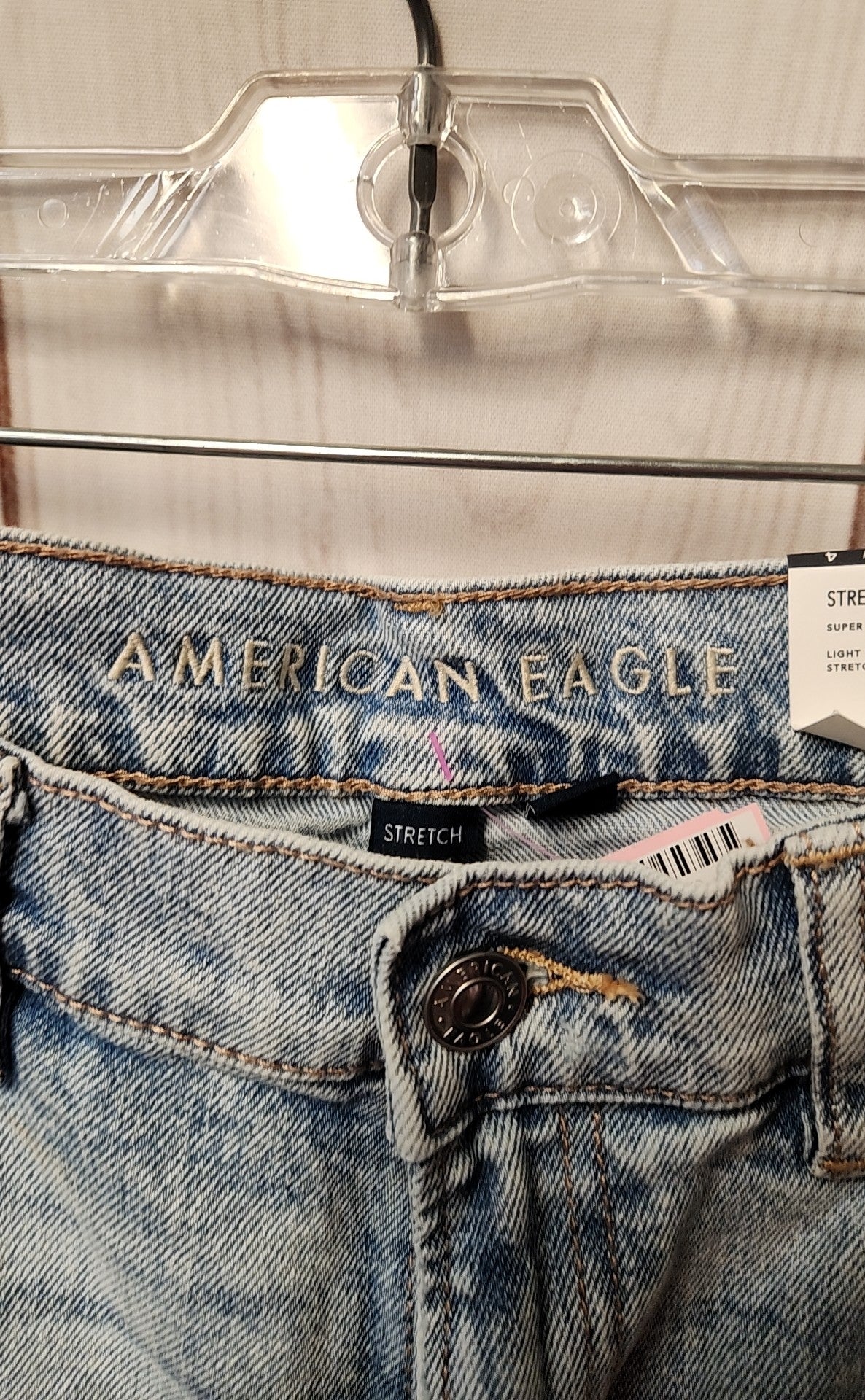 NWT American Eagle Women's Size 4 Blue Jeans Super Highest Rise Ankle Straight