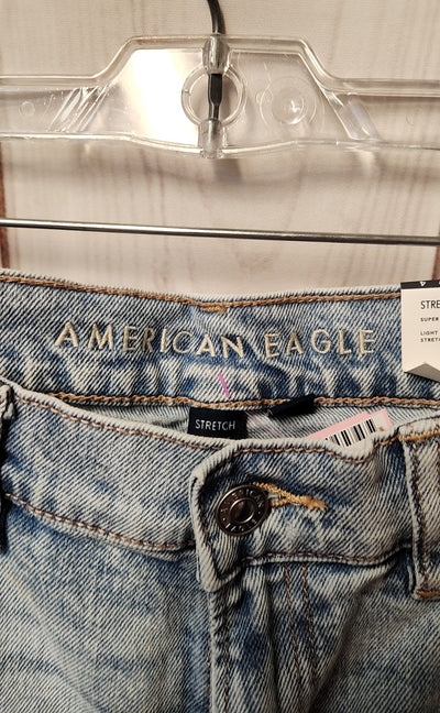 NWT American Eagle Women's Size 4 Blue Jeans Super Highest Rise Ankle Straight
