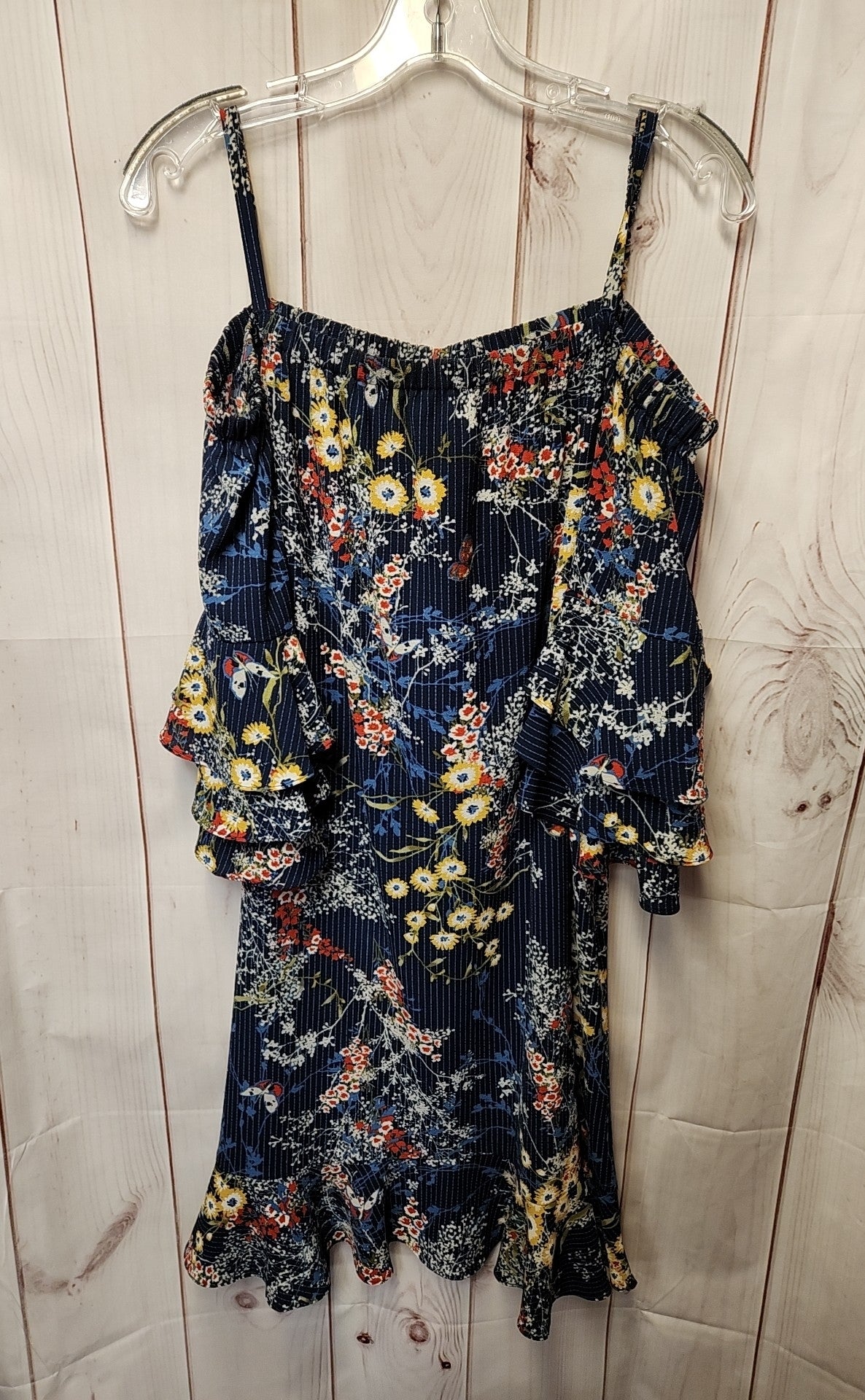 Gabby Skye Women's Size 12 Navy Floral Dress