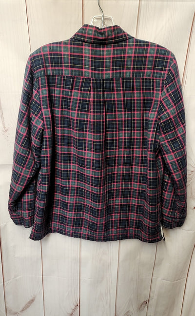 LL Bean Women's Size XS Blue & Pink Shacket