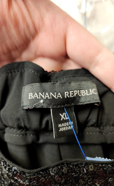 Banana Republic Women's Size XL Black Sequined Pants