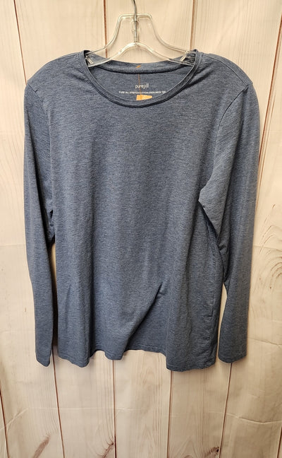 Pure Jill Women's Size M Blue Long Sleeve Top