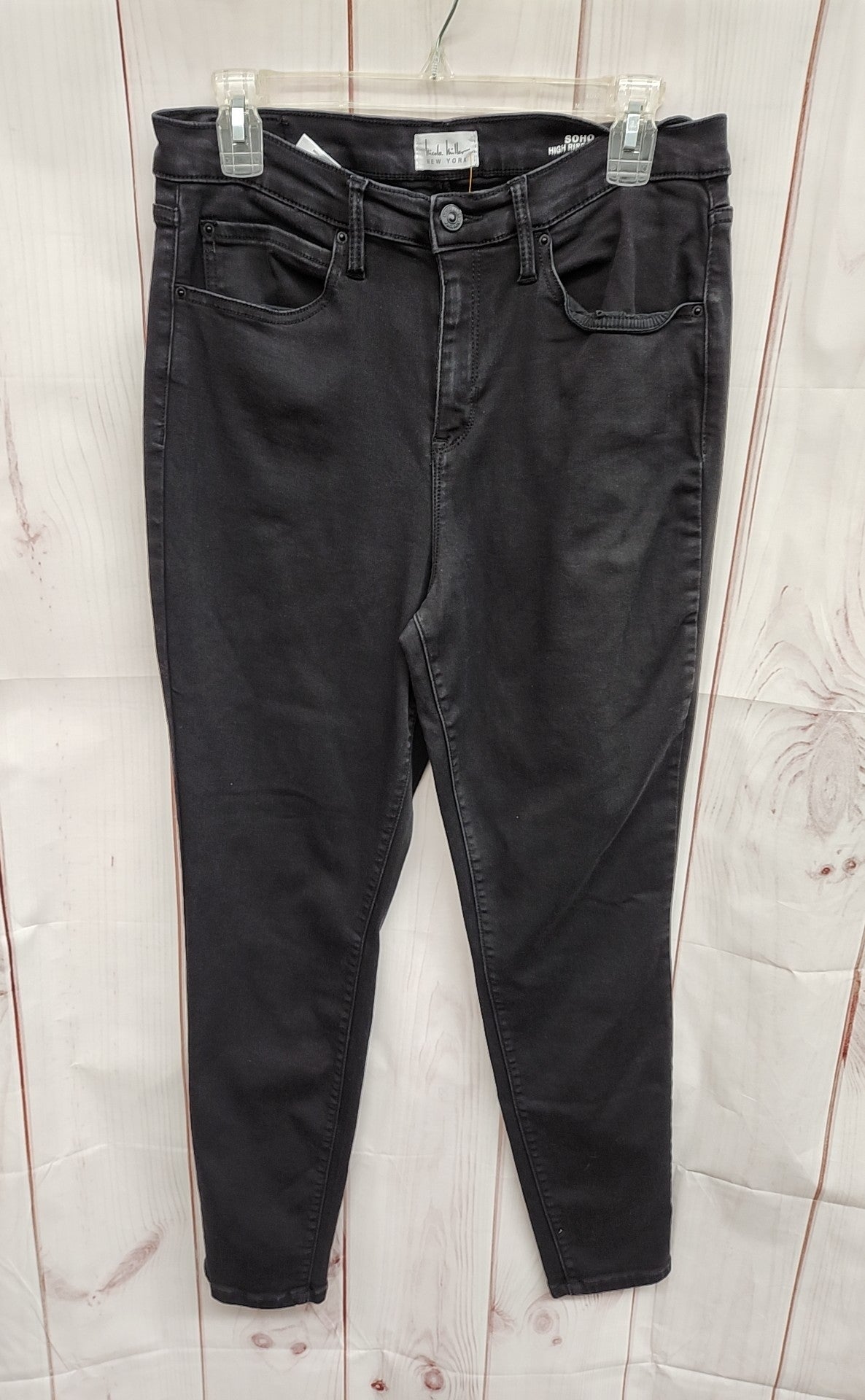 Nicole Miller Women's Size 31 (11-12) Black Jeans Soho High Rise Skinny