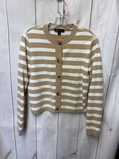 Ann Taylor Women's Size S White & Beige Cardigan
