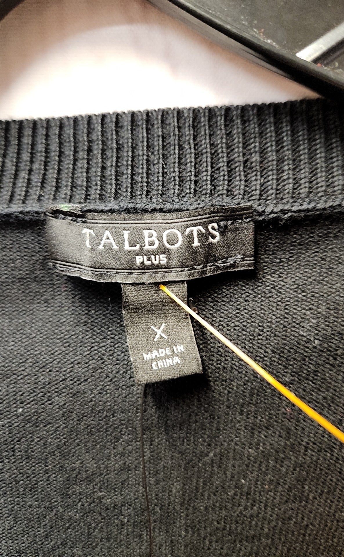 NWT Talbots Women's Size XL Black Cardigan