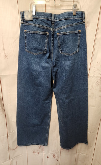 NWT Crewcuts Girl's Size 16 Blue Jeans Wide Leg