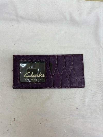 Clarks Purple Leather Card Holder