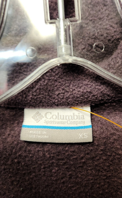 Columbia Women's Size XS Purple Full Zip Sweatshirt