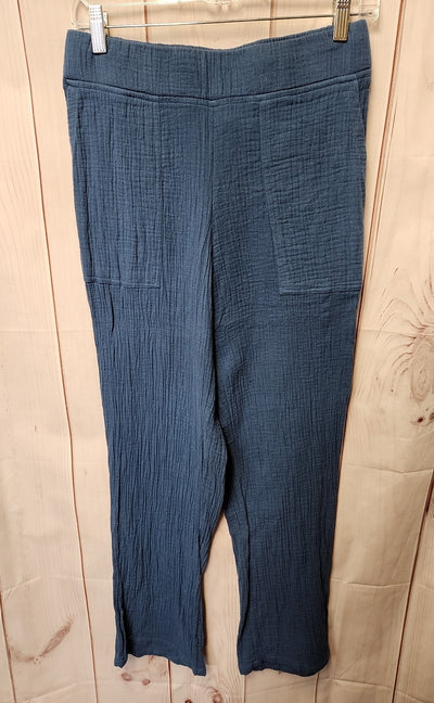 Logo Women's Size S Blue Pants Beach To Street