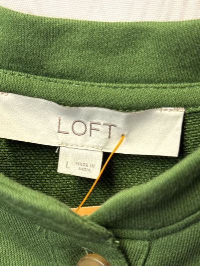 Loft Women's Size L Green Sweatshirt