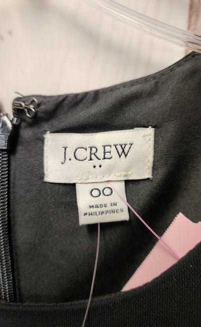 NWT J Crew Women's Size 00 Black Dress