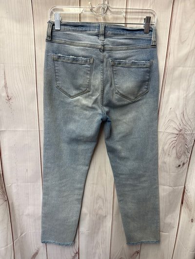 Kensie Women's Size 27 (3-4) Blue Jeans High Rise Stovepipe