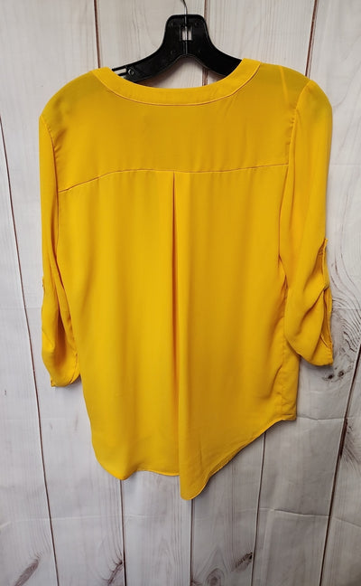 Chaus Women's Size S Yellow 3/4 Sleeve Top