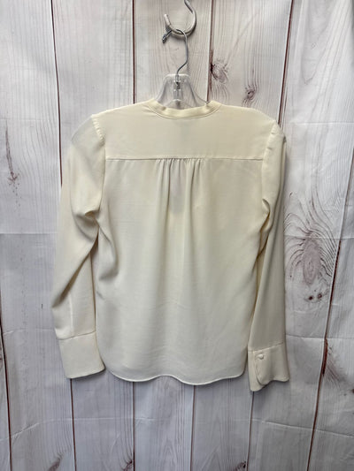 H&M Women's Size 2 Off-White Long Sleeve Top