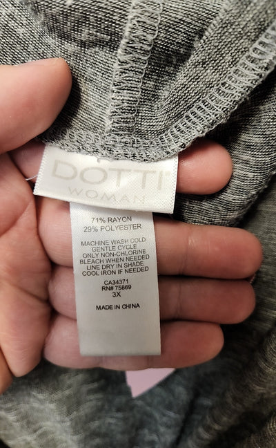 Dotti Women's Size 3X Gray Cover-Up