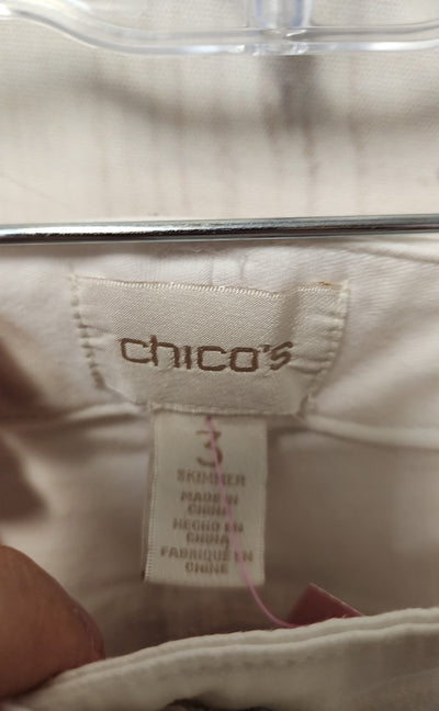 Chico's Women's Size 3 = US 16 White Pants