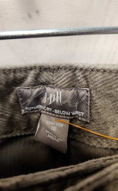 NWT J Jill Women's Size 16 Brown Corduroy Pants