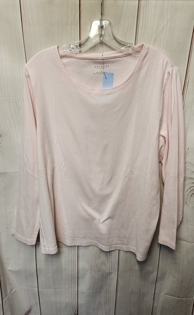 Talbots Women's Size 2X Pale Pink 3/4 Sleeve Top
