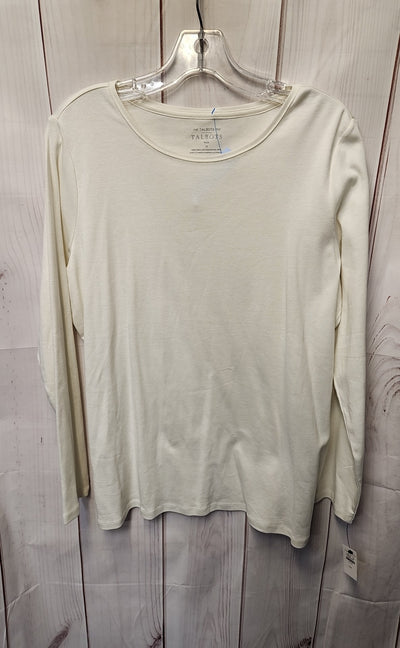 NWT Talbots Women's Size 1X White Long Sleeve Top