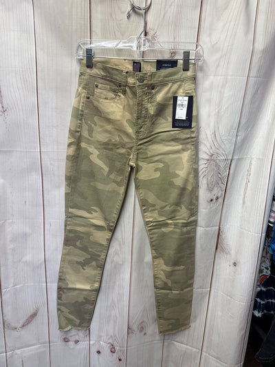 NWT Gap Women's Size 26 (1-2) Green Camo Pants True Skinny