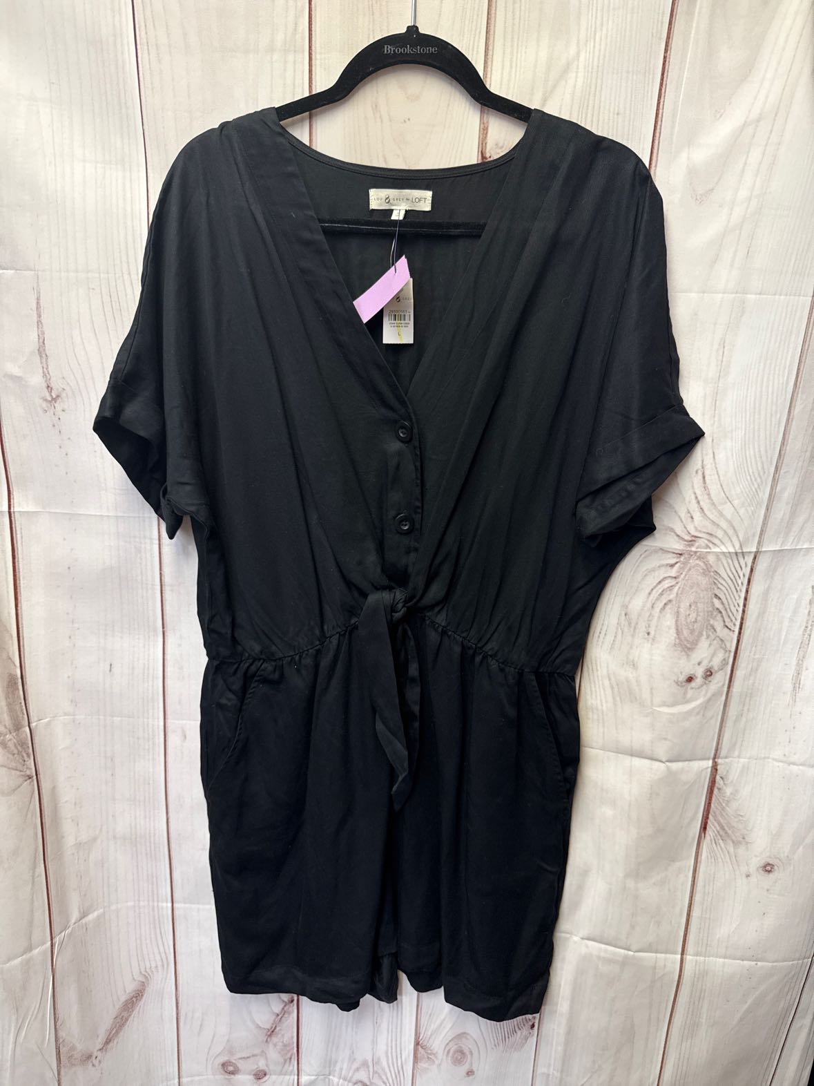 NWT Lou & Grey Women's Size L Black Romper