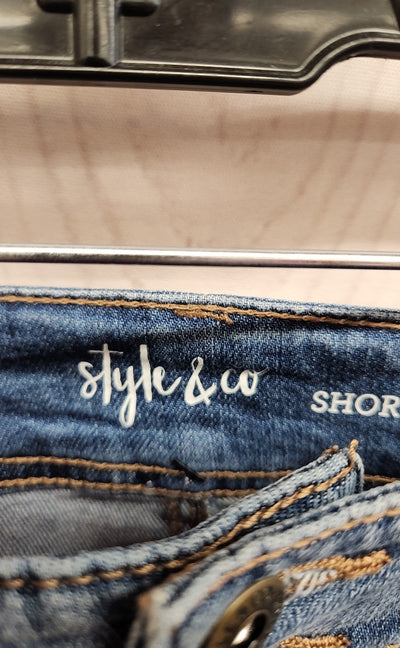 Style & Co Women's Size 14 Blue Shorts
