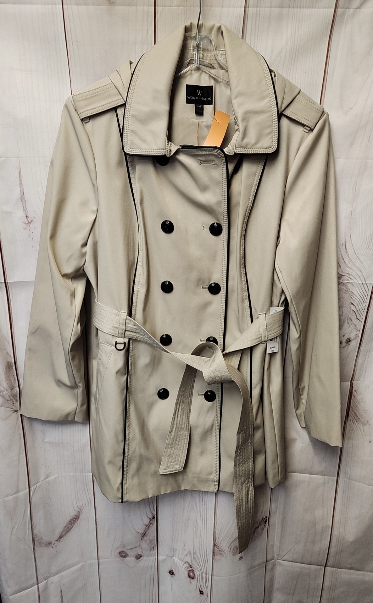 NWT Worthington Women's Size XXL Beige Coat
