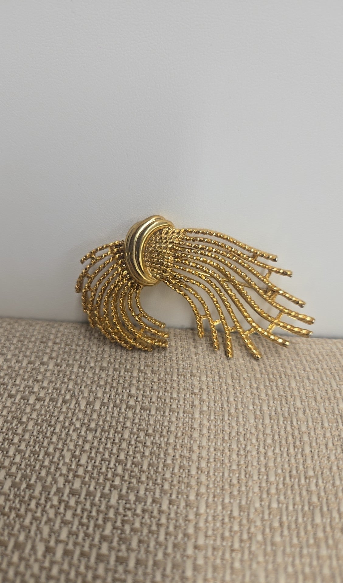 M Jent Gold Brooch Pin