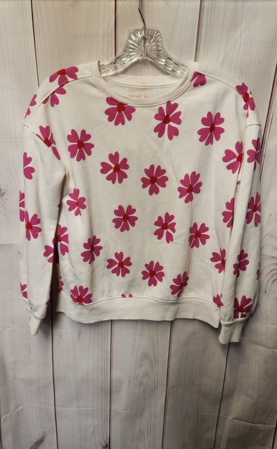 Cat & Jack Girl's Size 14 White Sweatshirt