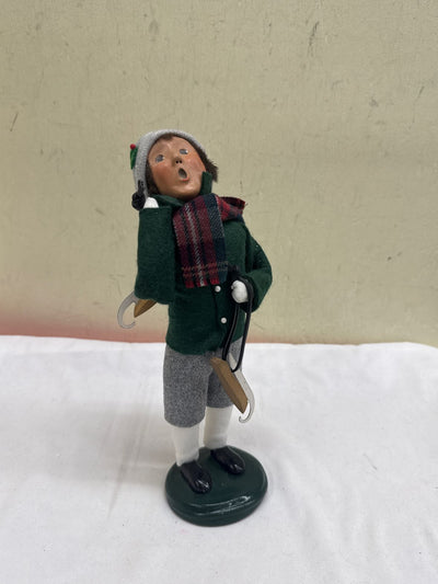 VTG 2002 Byers Choice The Carolers Ice Skater Figurine