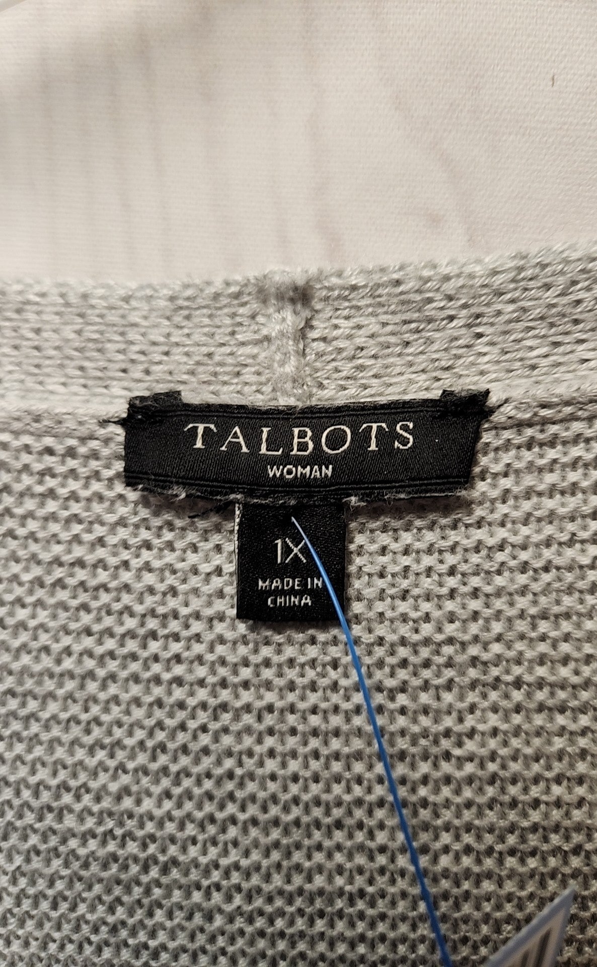 Talbots Women's Size 1X Gray Sweater