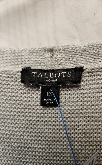 Talbots Women's Size 1X Gray Sweater