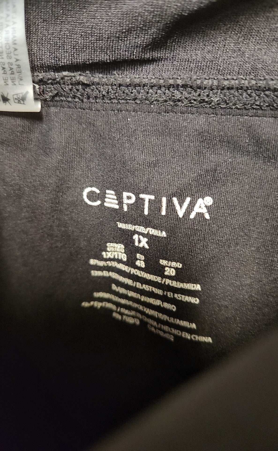 Captiva Women's Size 1X Black Swim Bottom