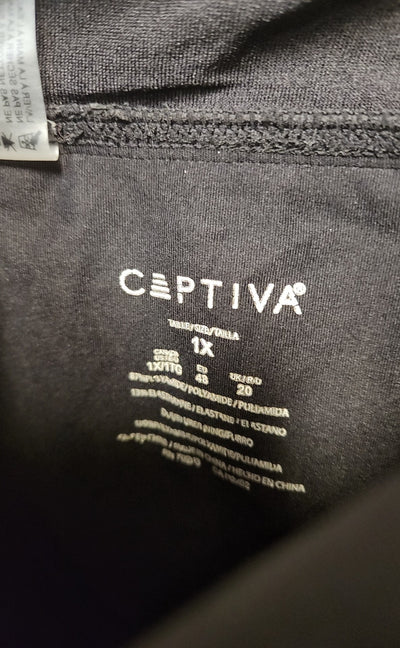 Captiva Women's Size 1X Black Swim Bottom