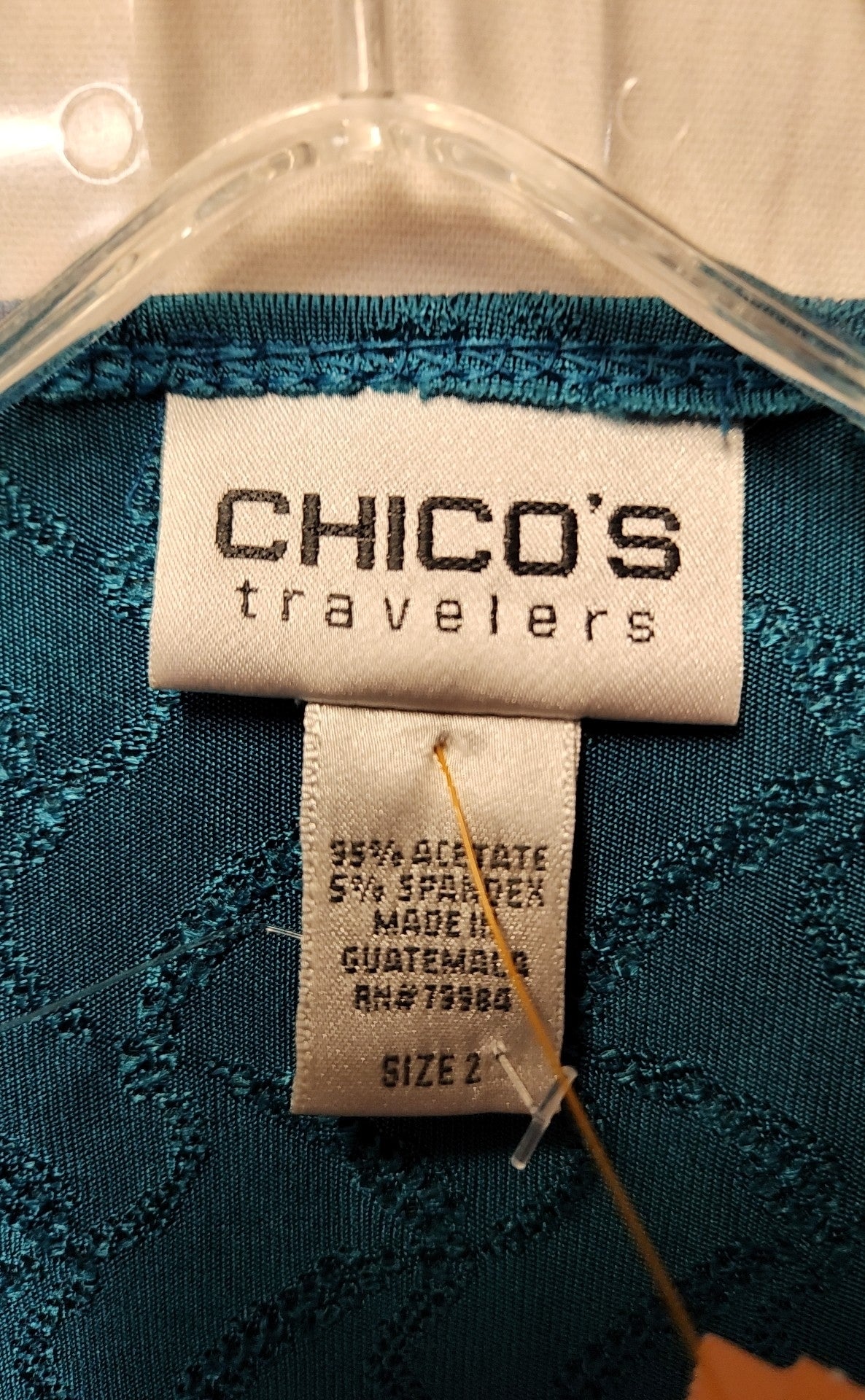 Chico's Women's Size 2 = US L Teal Cardigan