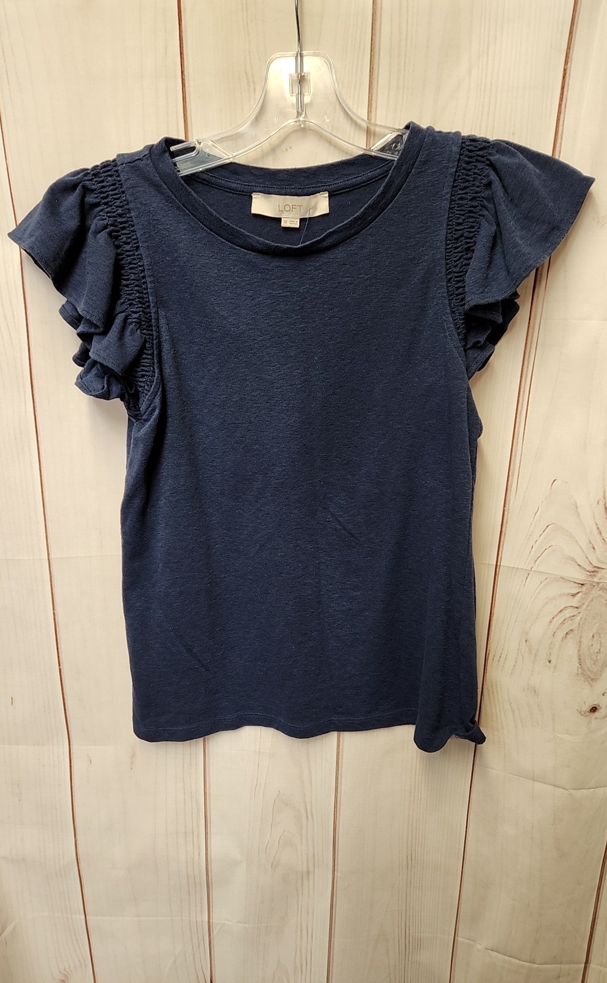 Loft Women's Size XS Navy Short Sleeve Top