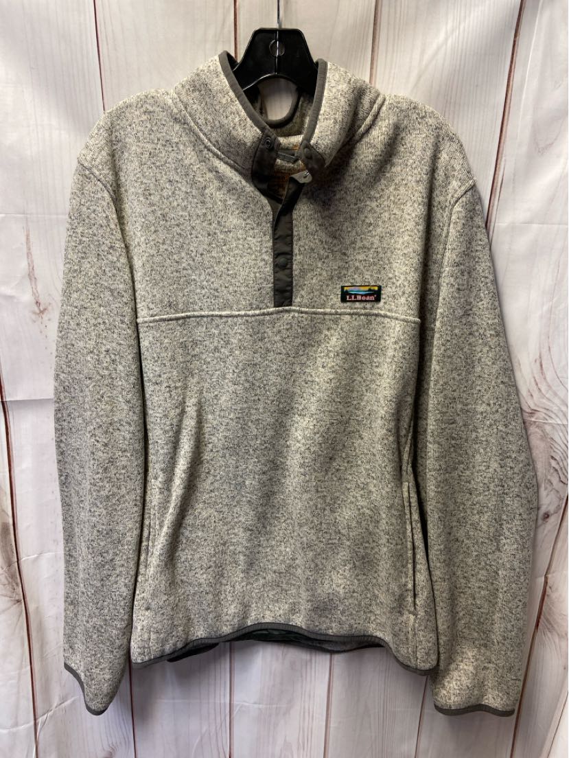 LL Bean Men's Size XL Beige Sweatshirt