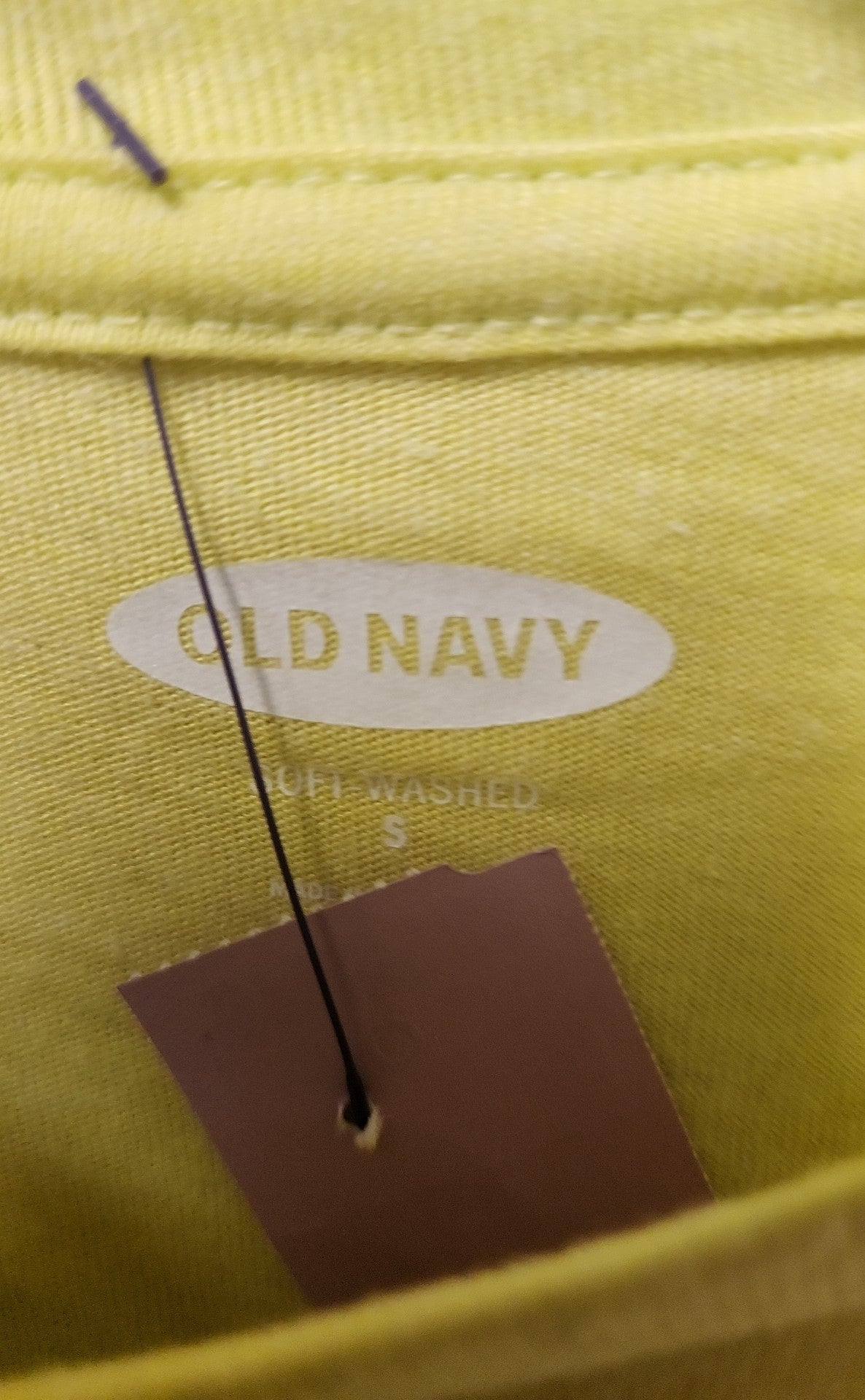 Old Navy Women's Size S Yellow Short Sleeve Top