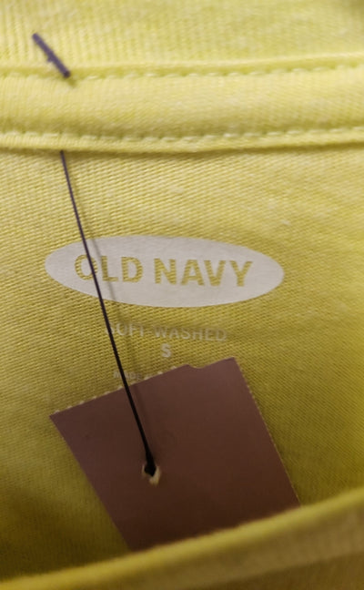 Old Navy Women's Size S Yellow Short Sleeve Top