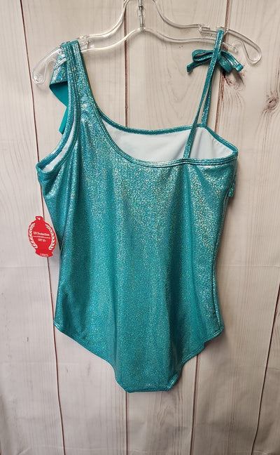 NWT So Girl's Size 16 Teal Swimsuit