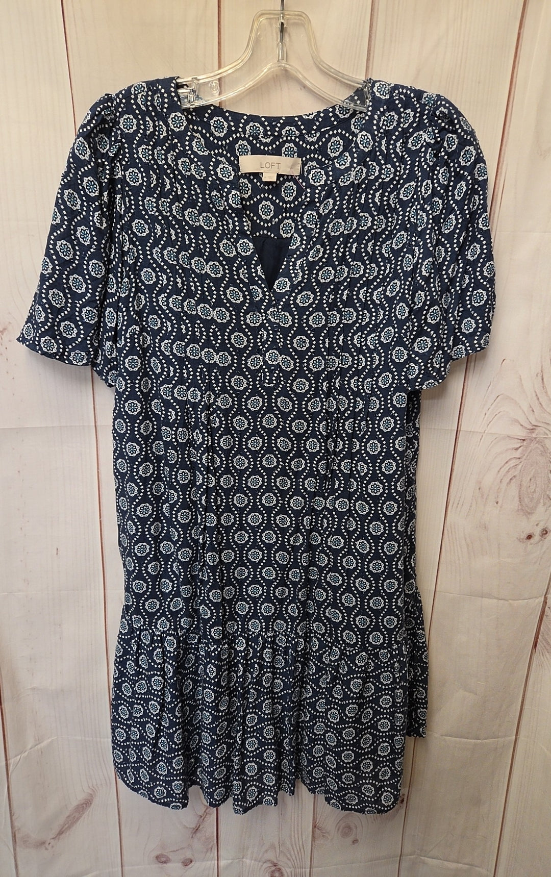 loft blue dress Loft Women's Size M Navy Blue Dress – Off The Rack