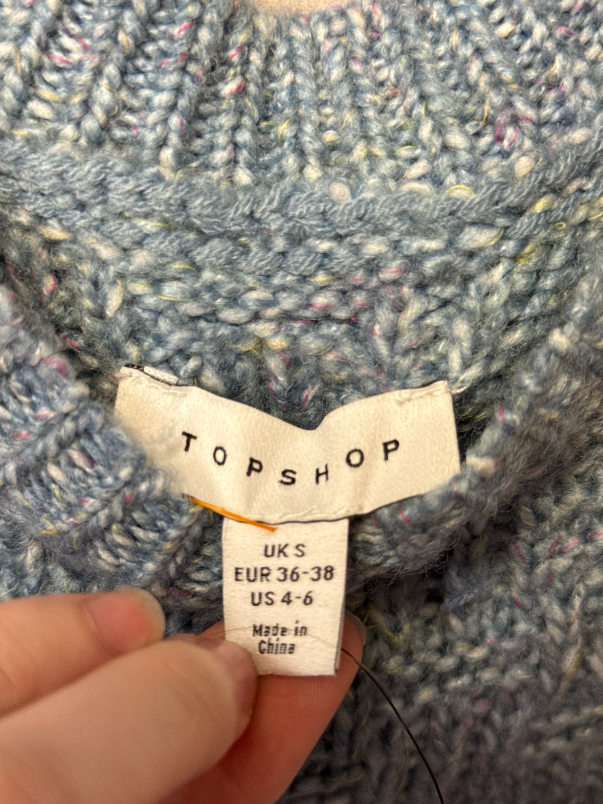 NWT Topshop Women's Size 4/6 Blue Sleeveless Top
