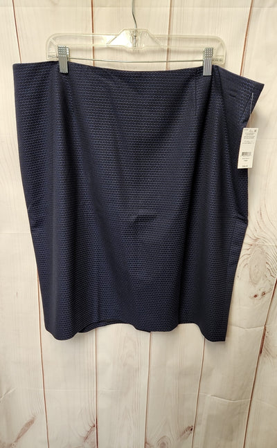 NWT Lord & Taylor Women's Size 18 Navy Skirt