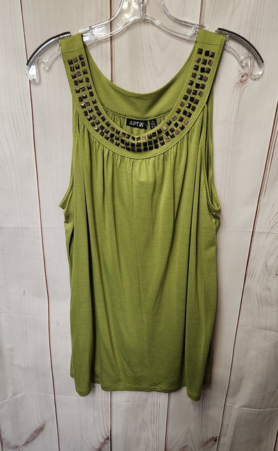 Apt 9 Women's Size XL Green Sleeveless Top