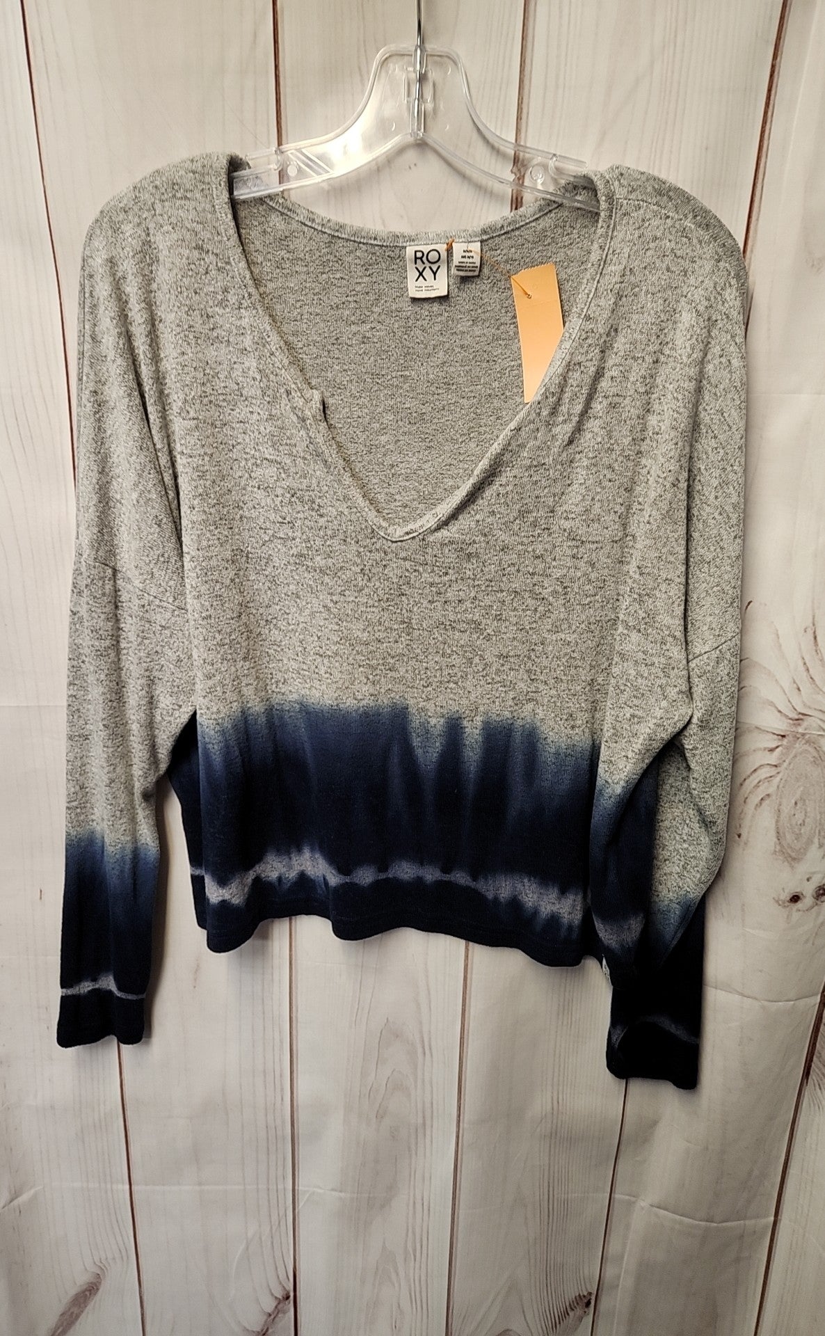 Roxy Women's Size M Gray & Blue Sweater
