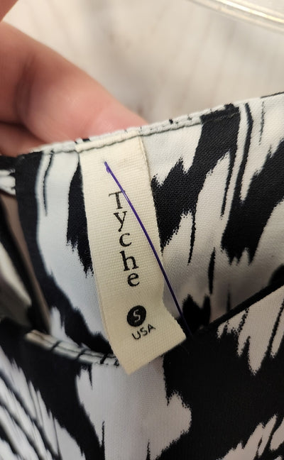 Tyche Women's Size S White & Black Dress